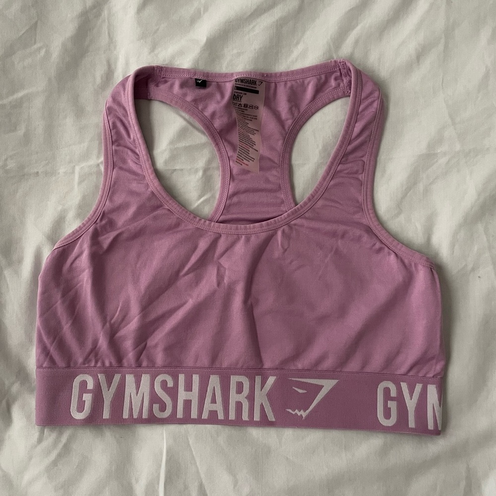 Gymshark light purple/pink racer back sports bra